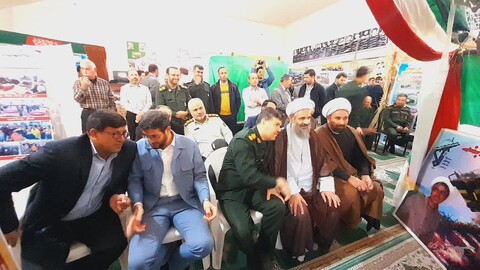 تصاویر/ بازدید امام جمعه مراغه از نمایشگاه طرح اسوه بسیج  برادران مراغه