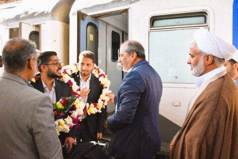 تصاویر/ استقبال مدیرکل اوقاف استان یزد از گروه وارثین