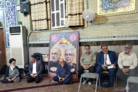 تصاویر/ مراسم بزرگداشت شهدای اقتدار در مسجد جامع احباب الحسین(ع)