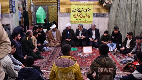 تصاویر/ حضور و سخنرانی امام جمعه  خوی در جمع حلقات صالحین بسیج