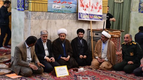 تصاویر/ حضور و سخنرانی امام جمعه  خوی در جمع حلقات صالحین بسیج