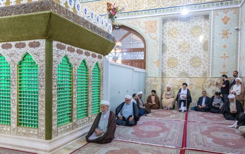 تصاویر/تشرف نماینده آیت الله سیستانی به زیارت امامزاده محمد عابد (ع) در اراک