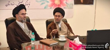 دیدار حجت الاسلام والمسلمین سید عقیل غروی با نمایندگی جامعة المصطفی العالمیه در هندوستان