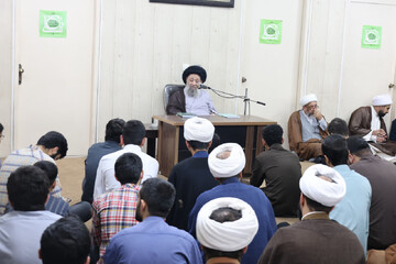 تصاویر/ درس اخلاق آیت الله موسوی جزایری