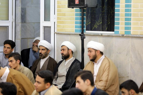 تصاویر حضور آیت الله مروی در مدرسه علمیه جهانگیرخان قم
