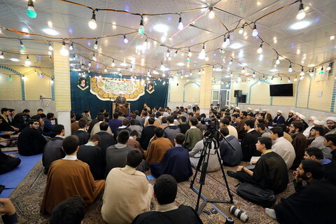 تصاویر حضور آیت الله مروی در مدرسه علمیه جهانگیرخان قم