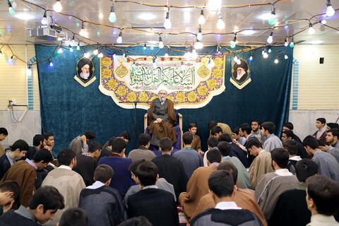 تصاویر حضور آیت الله مروی در مدرسه علمیه جهانگیرخان قم