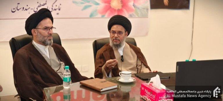 دیدار حجت الاسلام والمسلمین سید عقیل غروی با نمایندگی جامعة المصطفی العالمیه در هندوستان