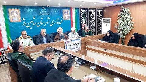 تصاویر/ جلسه شورای فرهنگ عمومی شاهین دژ