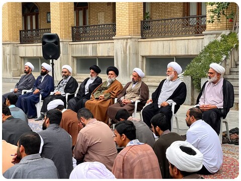 درس اخلاق آیت الله نورمفیدی در مدرسه علمیه امام خمینی(ره) گرگان با حضور اساتید و طلاب