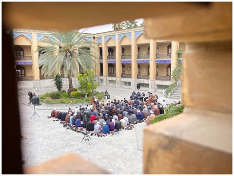 درس اخلاق آیت الله نورمفیدی در مدرسه علمیه امام خمینی(ره) گرگان با حضور اساتید و طلاب