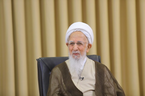 تصاویر / دیدار اعضای ستاد برگزاری مراسم بزرگداشت روحانیون رزمنده و ایثارگر استان مازندران با آیت‌الله‌العظمی جوادی آملی