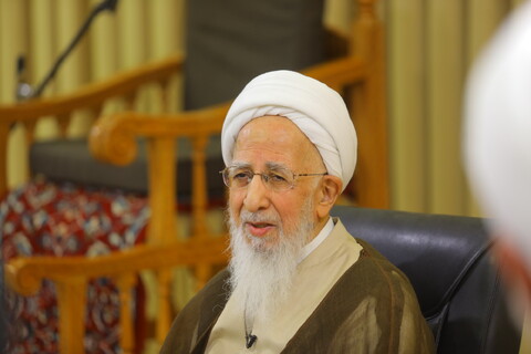 تصاویر / دیدار اعضای ستاد برگزاری مراسم بزرگداشت روحانیون رزمنده و ایثارگر استان مازندران با آیت‌الله‌العظمی جوادی آملی