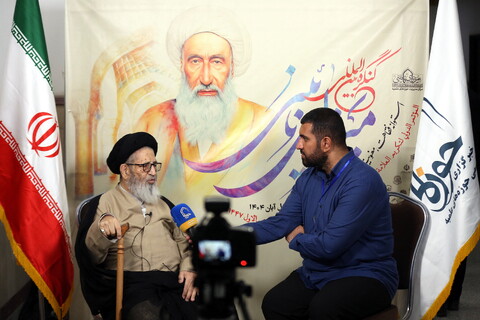 تصاویر/ مصاحبه با مهمانان کنگره بین‌المللی بزرگداشت مرحوم میرزای نائینی