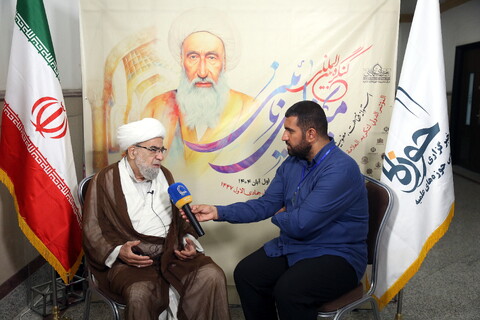 تصاویر/ مصاحبه با مهمانان کنگره بین‌المللی بزرگداشت مرحوم میرزای نائینی