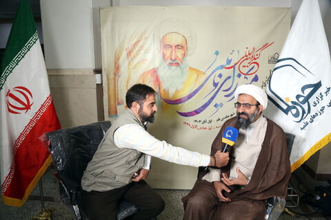 تصاویر/ مصاحبه با مهمانان کنگره بین‌المللی بزرگداشت مرحوم میرزای نائینی