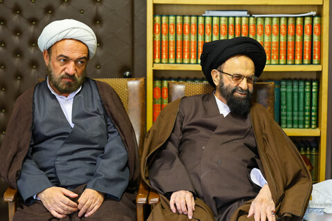 تصاویر  | دیدار حجت الاسلام والمسلمین حسینی مازندرانی با نماینده ولی فقیه در آذربایجان شرقی