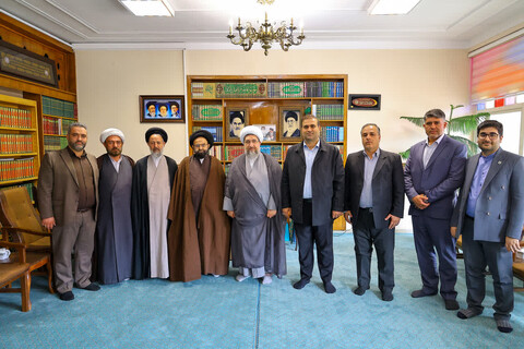 تصاویر  | دیدار حجت الاسلام والمسلمین حسینی مازندرانی با نماینده ولی فقیه در آذربایجان شرقی