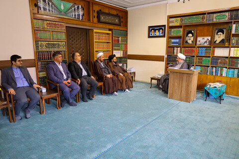 تصاویر  | دیدار حجت الاسلام والمسلمین حسینی مازندرانی با نماینده ولی فقیه در آذربایجان شرقی