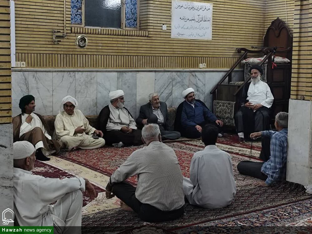 حضور امام جمعه اهواز در نمازگزاران مسجد امام خمینی(ره) شهرستان کارون