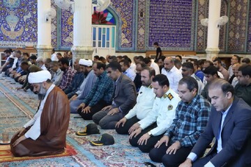 نماز جمعه خارگ به روایت تصویر