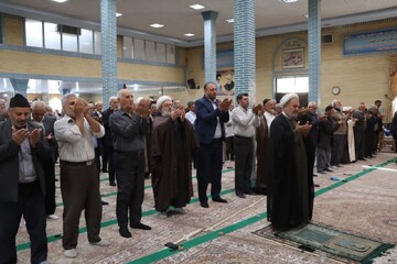 تصاویر/ آیین عبادی سیاسی نماز جمعه نوشین شهر