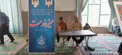 تصاویر/ برپایی میزهای خدمت ادارات شهرستان ساوه