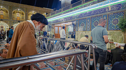 تصاویر/حضور آیت الله موسوی اصفهانی مدیر حوزه علمیه استان همدان در حرم امام علی (علیه السلام