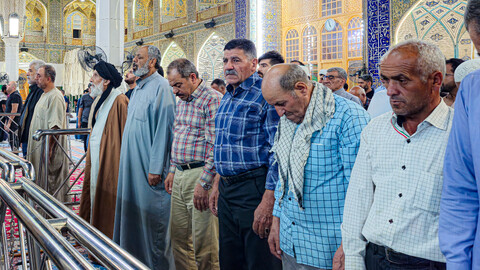 تصاویر/حضور آیت الله موسوی اصفهانی مدیر حوزه علمیه استان همدان در حرم امام علی (علیه السلام