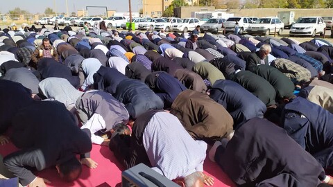 تصاویر/اقامه نماز باران در مصلی امام خمینی (ره) شهر بهار به امامت حجت‌الاسلام مصباح