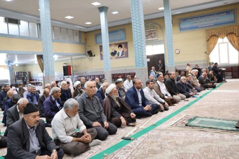 تصاویر/ آیین عبادی سیاسی نماز جمعه نوشین شهر