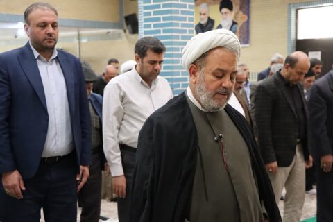 تصاویر/ آیین عبادی سیاسی نماز جمعه نوشین شهر