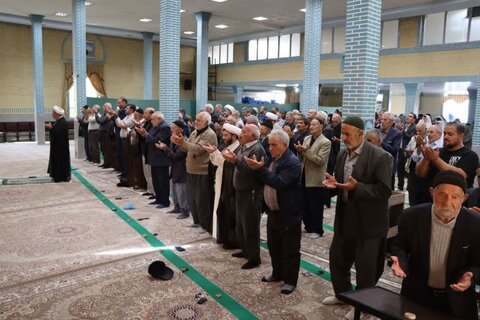 تصاویر/ آیین عبادی سیاسی نماز جمعه نوشین شهر