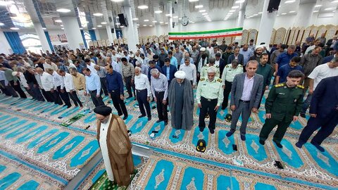 تصاویر/ آیین عبادی سیاسی نمازجمعه امروز شهر جم