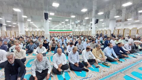 تصاویر/ آیین عبادی سیاسی نمازجمعه امروز شهر جم