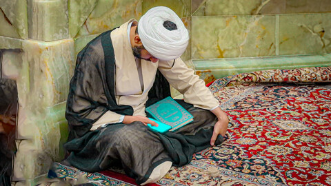 تصاویر/طلاب همدانی خادم مواکب اربعین، میهمان حرم امامین کاظمین علیهماالسلام شدند.