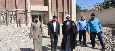تصاویر/بازدید نماینده مجلس مردم اهواز  از ساختمان اداری مرکز خدمات حوزه علمیه خوزستان