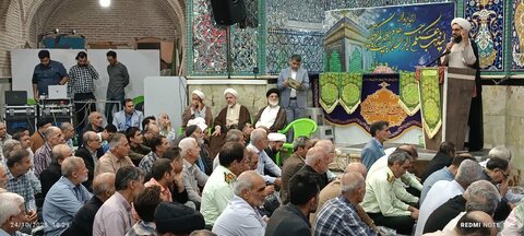 تصاویر/آیین نکوداشت یکصدمین جلسه تفسیر نهج‌البلاغه در ساوه