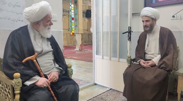 عیادت استاد رشاد از روحانی مضروب در امام‌زاده یحیی +تصاویر