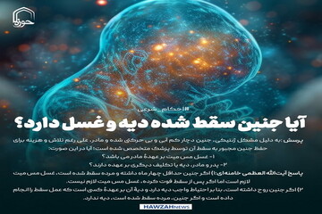 عکس نوشت| آیا جنین سقط شده دیه و غسل دارد؟