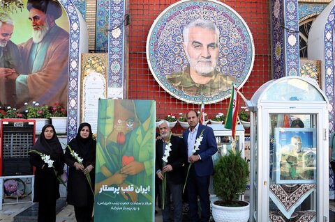 تصاویر/ تجدید میثاق پرستاران کرمان با آرمان‌های شهدا