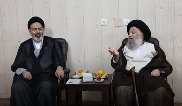 دیدار نماینده ولی‌فقیه در امور حج و زیارت با آیت‌الله موسوی جزایری + عکس