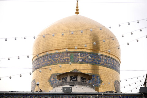 تصاویر/زیارت آستان مقدس امام رضا (ع) و بازدید میهمانان کنگره بین المللی میرزایی نائینی از مدرسه علمیه دو درب در حرم مطهر رضوی