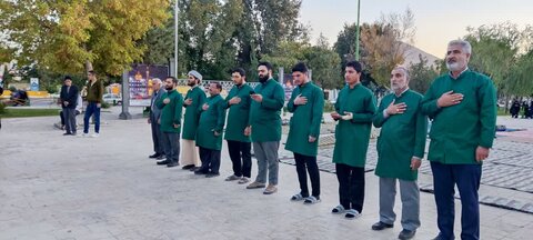 تصاویر/فعالیت طلاب مدرسه علمیه امام خمینی (ره)خمین در چایخانه امام رضا (ع)