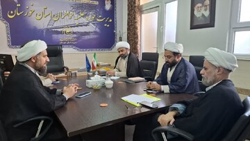 نشست مسئولان نهاد رهبری در دانشگاه‌ها با مدیر حوزه‌ علمیه خواهران خوزستان + عکس