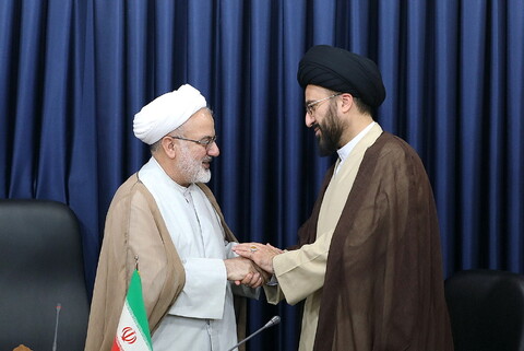 تصاویر/ آیین معرفی دبیر ستاد همکاری‌های حوزه و آموزش و پرورش