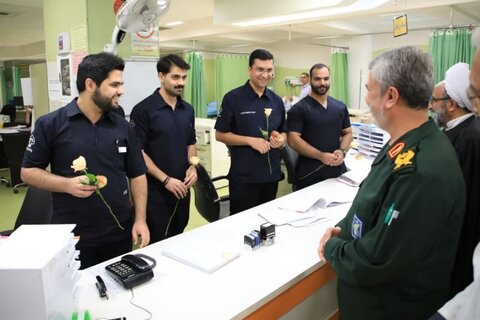 تصاویر/ تقدیر فرمانده سپاه الغدیر یزد از پرستاران
