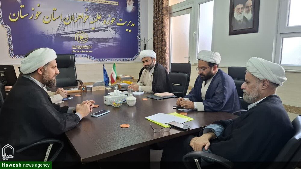 نشست مسئولان نهاد رهبری در دانشگاه‌ها با مدیر حوزه‌ علمیه خواهران خوزستان + عکس