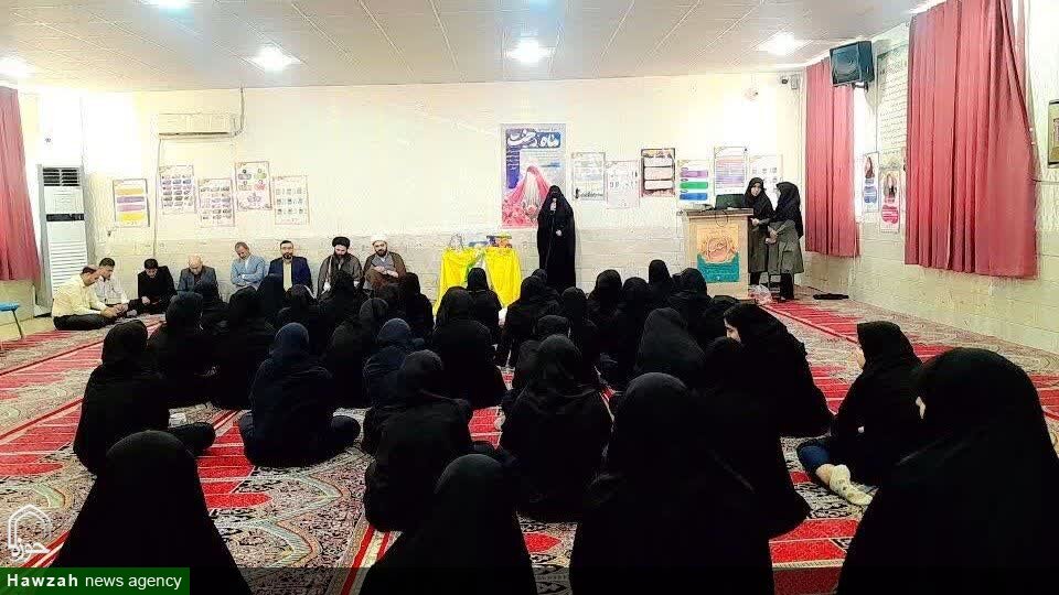 آیین افتتاحیه طرح فرهنگی–تربیتی «ماه دخت» از حوزه علمیه شوش در مدارس