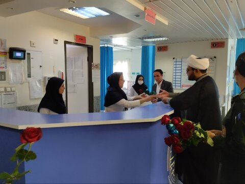 تصاویر/ تقدیر امام جمعه کوهبنان از کادر درمان